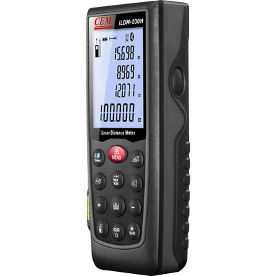 Huashengchang CEM iLDM-100H laser range finder handheld electronic ruler infrared range finder 100 meters range anti-glare smart Bluetooth APP
Huashengchang CEM iLDM-100H laser range finder handheld electronic ruler infrared range finder 100 meters range anti-glare smart Bluetooth APP