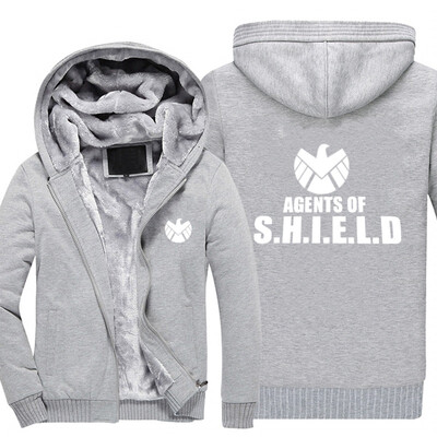 2018 New USA SIZE Men Winter Autumn Hoodies agents of shield pattern Fleece Coat Baseball Uniform Sportswear Jacket wool
2018 New USA SIZE Men Winter Autumn Hoodies agents of shield pattern Fleece Coat Baseball Uniform Sportswear Jacket wool