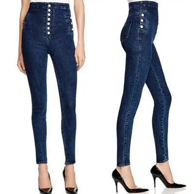 Autumn Women Fashion Jeans High Waist Button Denim Jeans Full Length Pencil Pants Feminino Trousers
Autumn Women Fashion Jeans High Waist Button Denim Jeans Full Length Pencil Pants Feminino Trousers