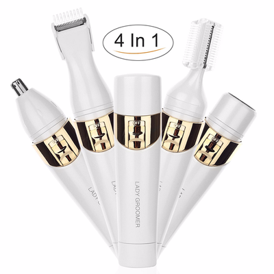 4 in 1 Multi Grooming Kit Cordless Painless Epilator Ladies Electric Shaver with Nose Precision TrimmerEyebrow Precision Trimmer
4 in 1 Multi Grooming Kit Cordless Painless Epilator Ladies Electric Shaver with Nose Precision TrimmerEyebrow Precision Trimmer