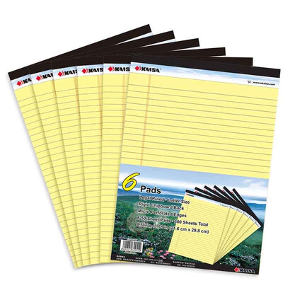 KAISA KAISA KS-01971 white legalpad American paper with tape 50 pages 127 203mm 3 installed
KAISA KAISA KS-01971 white legalpad American paper with tape 50 pages 127 203mm 3 installed