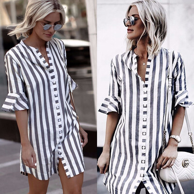 Try Everything Casual Striped Long Shirt For Women 2018 Butterfly Sleeve Button Blouse Women Summer V Neck Shirt Women Tops
Try Everything Casual Striped Long Shirt For Women 2018 Butterfly Sleeve Button Blouse Women Summer V Neck Shirt Women Tops