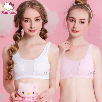 HELLO KITTY girl underwear bra development period underwear vest cotton fabric KTW004 2 piece 70A
HELLO KITTY girl underwear bra development period underwear vest cotton fabric KTW004 2 piece 70A