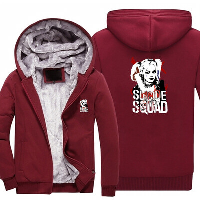 2018 New USA SIZE Men Winter Autumn Hoodies SUICIDE SQUAD Lolita pattern Fleece Coat Baseball Uniform Sportswear Jacket wool
2018 New USA SIZE Men Winter Autumn Hoodies SUICIDE SQUAD Lolita pattern Fleece Coat Baseball Uniform Sportswear Jacket wool