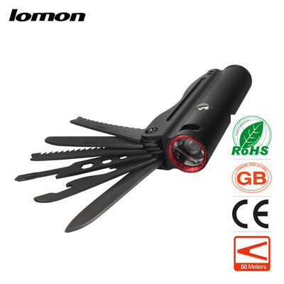 Mulifunctional Mini LED Flashlight Swiss Army Knife Torch Self Defense Survival Emergency Light Outdoors Life-saving Camping Light
Mulifunctional Mini LED Flashlight Swiss Army Knife Torch Self Defense Survival Emergency Light Outdoors Life-saving Camping Light