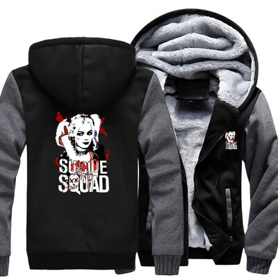 2018 New USA SIZE Men Winter Autumn Hoodies SUICIDE SQUAD Lolita pattern Fleece Coat Baseball Uniform Sportswear Jacket wool
2018 New USA SIZE Men Winter Autumn Hoodies SUICIDE SQUAD Lolita pattern Fleece Coat Baseball Uniform Sportswear Jacket wool