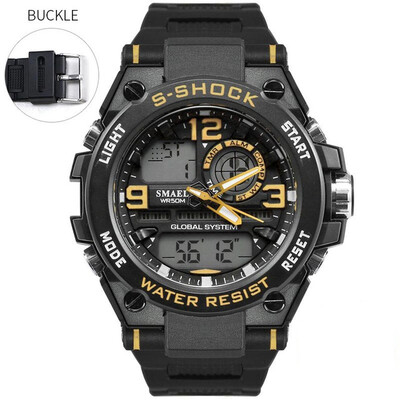 SMAEL Luxuly Мужские наручные часы Gold Digital Watch Man Водонепроницаемый 50-метровый светодиодный часы Man 1603 Digital Watch M
SMAEL Luxuly Мужские наручные часы Gold Digital Watch Man Водонепроницаемый 50-метровый светодиодный часы Man 1603 Digital Watch M