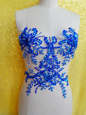 Deep blue Handmade crystal patches sew on trim Rhinestones applique with stones sequins beads 3434cm for dress
Deep blue Handmade crystal patches sew on trim Rhinestones applique with stones sequins beads 3434cm for dress