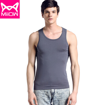 Cat Man MiiOW vest mens vest summer sports comfortable jacket half sleeve Slim sleeveless shirt T-shirt thin section four color optional iron gray
Cat Man MiiOW vest mens vest summer sports comfortable jacket half sleeve Slim sleeveless shirt T-shirt thin section four color optional iron gray