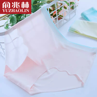 Yu Zhaolin underwear transparent breathable lady without a trace of a sexy waist thin wave ice silk solid cotton jacket briefs summer mixed 3 M code
Yu Zhaolin underwear transparent breathable lady without a trace of a sexy waist thin wave ice silk solid cotton jacket briefs summer mixed 3 M code