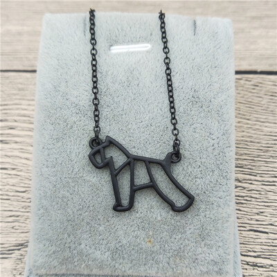 New Origami Miniature Schnauzer Necklace Schnauzer Charm Female Male Gift Necklace Fashion Women Jewellery Geometric Jewellery
New Origami Miniature Schnauzer Necklace Schnauzer Charm Female Male Gift Necklace Fashion Women Jewellery Geometric Jewellery
