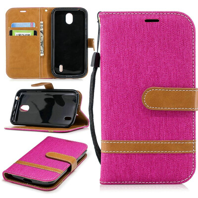 BEFOSPEY Mixed Colors Denim PU LeatherSoft TPU Card Slot Stand Wallet Case For Nokia 145"2018
BEFOSPEY Mixed Colors Denim PU LeatherSoft TPU Card Slot Stand Wallet Case For Nokia 145"2018