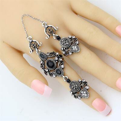 Хорошая сделка Vintage Turkish Double Finger Rings Women Antique Flower Rhinestone Ring Anillos Этническое танцевальное оформление
Хорошая сделка Vintage Turkish Double Finger Rings Women Antique Flower Rhinestone Ring Anillos Этническое танцевальное оформление