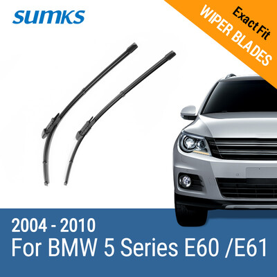 SUMKS Wiper Blades for BMW 5 Series E39 5 Series E60 E61 24"& 23" 26"& 22" Fit pinch tab Arms Side Latch Arm 1995 to 2010
SUMKS Wiper Blades for BMW 5 Series E39 5 Series E60 E61 24"& 23" 26"& 22" Fit pinch tab Arms Side Latch Arm 1995 to 2010