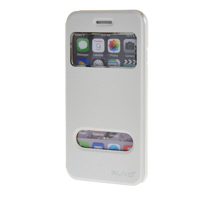 MOONCASE Apple iPhone 6 Plus ( 5.5 inch ) Case Double Window View Leather Flip Bracket Back Case Cover White
MOONCASE Apple iPhone 6 Plus ( 5.5 inch ) Case Double Window View Leather Flip Bracket Back Case Cover White