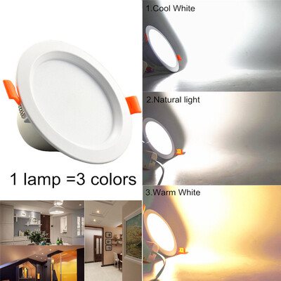 LED Downlight 5W Warm white Pure white Cool white dimming 3colors LED bulb SMD 5733 Sectional dimming LED ceiling lamp
LED Downlight 5W Warm white Pure white Cool white dimming 3colors LED bulb SMD 5733 Sectional dimming LED ceiling lamp