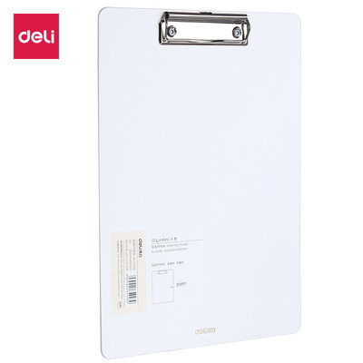 Deli deli music series A4 thick plate clip simple hard folder meeting folder white 72492
Deli deli music series A4 thick plate clip simple hard folder meeting folder white 72492