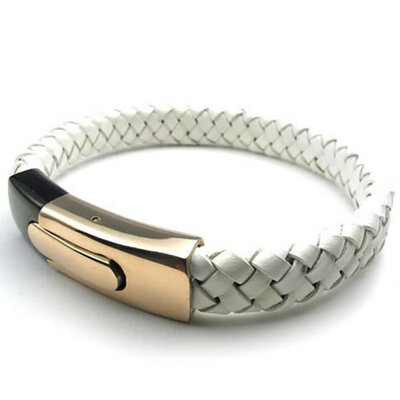 Hpolw men white&black Genuine Leather&Stainless Steel Bolt buttonedGold Stainless Steel Clasp hand-knitted wedding Bracelet
Hpolw men white&black Genuine Leather&Stainless Steel Bolt buttonedGold Stainless Steel Clasp hand-knitted wedding Bracelet