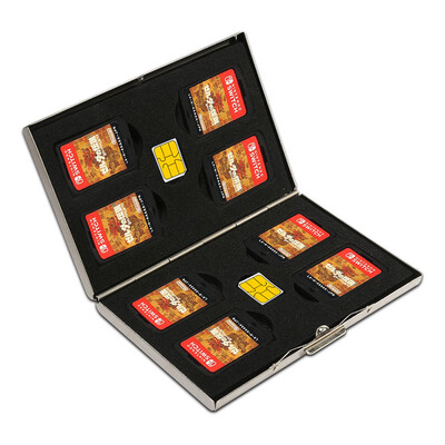 BUBM game memory card box Nintendo switch ns game card box card set metal storage box silver stainless steel 10 Pack
BUBM game memory card box Nintendo switch ns game card box card set metal storage box silver stainless steel 10 Pack