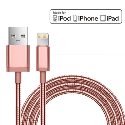 mfi Metal USB Charger Cable For iPhone 7 Plus 6s 6 6Plus Mobile Phone Charge High Strength Max 24A USB Data Cable Wire
mfi Metal USB Charger Cable For iPhone 7 Plus 6s 6 6Plus Mobile Phone Charge High Strength Max 24A USB Data Cable Wire