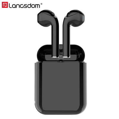 Langsdom T7 TWS Bluetooth Earphone Headphone with Mic True Wireless Earbuds Fone Bluetooth V42 Truing Headsets for Smart Phone
Langsdom T7 TWS Bluetooth Earphone Headphone with Mic True Wireless Earbuds Fone Bluetooth V42 Truing Headsets for Smart Phone