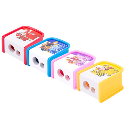 Deli deli Wang Wang team outstanding work series students double hole pencil sharpener pencil sharpener color random 0542
Deli deli Wang Wang team outstanding work series students double hole pencil sharpener pencil sharpener color random 0542