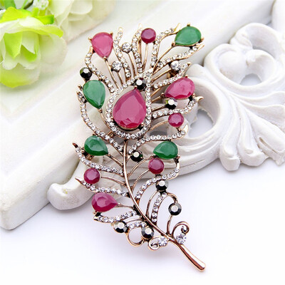 Exquisite Turkish Women Flower Brooch Pin Vintage Feather Design Resin Jewelry Pins Antique Gold Color Leaf Brooches Broches
Exquisite Turkish Women Flower Brooch Pin Vintage Feather Design Resin Jewelry Pins Antique Gold Color Leaf Brooches Broches