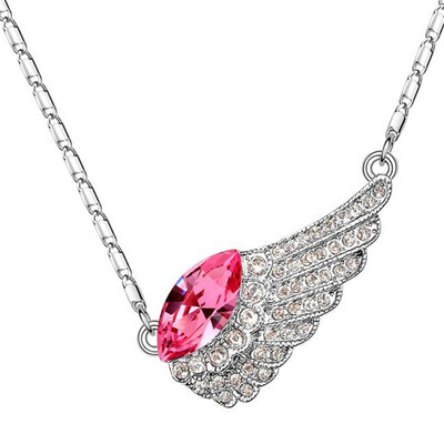 Crystal from Austrian Angel Fairy Wings Pendant Necklace Best Gift For Friend Fashion Jewelry for women 5420
Crystal from Austrian Angel Fairy Wings Pendant Necklace Best Gift For Friend Fashion Jewelry for women 5420