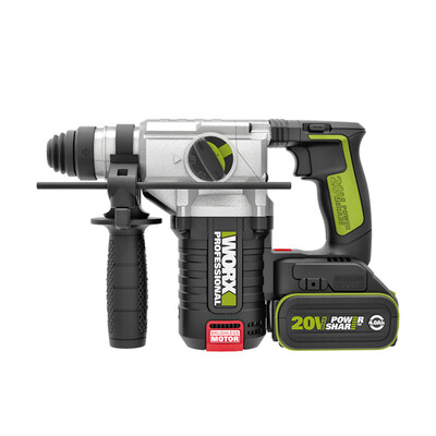 Wick WORX 20V lithium battery large capacity brushless electric hammer WU388 industrial grade rechargeable electric drill hammer drill impact drill concrete hardware power tools
Wick WORX 20V lithium battery large capacity brushless electric hammer WU388 industrial grade rechargeable electric drill hammer drill impact drill concrete hardware power tools