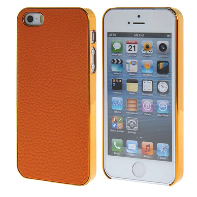 MOONCASE Litchi Skin Gold Chrome Hard Back Case Cover for Apple iPhone 5 / 5G / 5S Orange
MOONCASE Litchi Skin Gold Chrome Hard Back Case Cover for Apple iPhone 5 / 5G / 5S Orange
