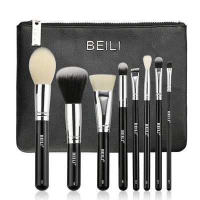 BEILI 8 stücke Schwarz ziegenhaar Synthetische Pulver Stiftung rouge lidschatten Укрыватель Grundlegende Make-up pinsel-set kosmet
BEILI 8 stücke Schwarz ziegenhaar Synthetische Pulver Stiftung rouge lidschatten Укрыватель Grundlegende Make-up pinsel-set kosmet
