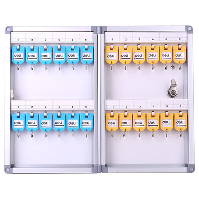 Deli deli 24 aluminum alloy key management box key finishing storage cabinet silver 50800
Deli deli 24 aluminum alloy key management box key finishing storage cabinet silver 50800