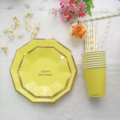 FANLUS Hot Gold Happy Birthady Disposable Tableware Sets Paper Cup Pantsuit For Birthday Parties Barbecue Wedding Celebrations
FANLUS Hot Gold Happy Birthady Disposable Tableware Sets Paper Cup Pantsuit For Birthday Parties Barbecue Wedding Celebrations