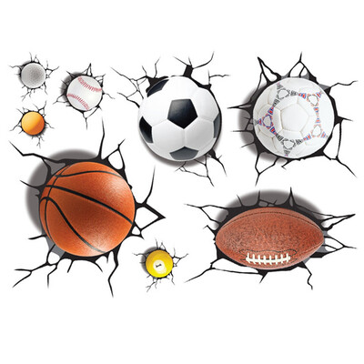 Моделирование 3D Poqiang Футбол Баскетбол Мультфильм Наклейки Детская спальня 
Моделирование 3D Poqiang Футбол Баскетбол Мультфильм Наклейки Детская спальня