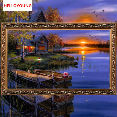 DIY 5D Diamonds Embroidery Sunset Dusk Magic cube Round Diamond Painting Cross Stitch Kit Diamond Mosaic Home Decoration
DIY 5D Diamonds Embroidery Sunset Dusk Magic cube Round Diamond Painting Cross Stitch Kit Diamond Mosaic Home Decoration