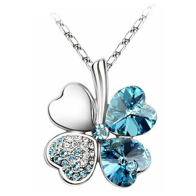 Women Vintage Fashion Jewelry Heart Crystal from Austrian Four Leaf Clover Necklace Pendants Trendy 201
Women Vintage Fashion Jewelry Heart Crystal from Austrian Four Leaf Clover Necklace Pendants Trendy 201