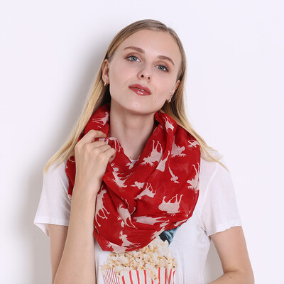 Scarves For Women Voile Infinity Collar Ring Scarf Reindeer Elk Print Luxury Brand Scarves JeouLy Echarpes Foulards Femme
Scarves For Women Voile Infinity Collar Ring Scarf Reindeer Elk Print Luxury Brand Scarves JeouLy Echarpes Foulards Femme