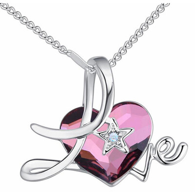 Heart Pendant Necklaces Crystal from Austrian Fashion Jewelry Women Accessories Luxury Noblest Bijoux 27341
Heart Pendant Necklaces Crystal from Austrian Fashion Jewelry Women Accessories Luxury Noblest Bijoux 27341