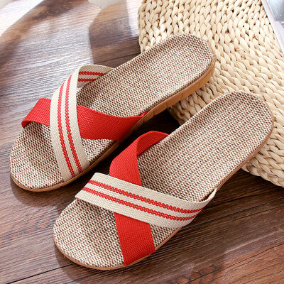 Ou Runzhe slippers home breathable linen EVA bottom cool drag cross section 35-36 yards
Ou Runzhe slippers home breathable linen EVA bottom cool drag cross section 35-36 yards