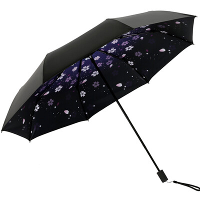 Paradise umbrella full blackout vinyl UPF50 tri-fold small black umbrella sunny umbrella 30565D yumei
Paradise umbrella full blackout vinyl UPF50 tri-fold small black umbrella sunny umbrella 30565D yumei
