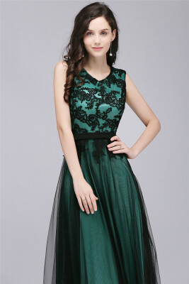 Long A-line Lace Tulle Formal Evening Party Prom Dress Pageant Bridesmaid Gown Mother Of The Bride Gown
Long A-line Lace Tulle Formal Evening Party Prom Dress Pageant Bridesmaid Gown Mother Of The Bride Gown