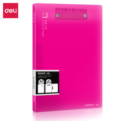 Deli deli 5305 environmentally friendly fashion office folder A4 double strong clip red single only
Deli deli 5305 environmentally friendly fashion office folder A4 double strong clip red single only