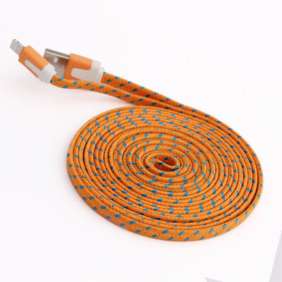 Double Color 1M3FT 2M6FT 3M10FT 8pin Flat Braided Fabric Woven USB Data Sync Charger Cable for iPhone 5 5S 6 6S Plus
Double Color 1M3FT 2M6FT 3M10FT 8pin Flat Braided Fabric Woven USB Data Sync Charger Cable for iPhone 5 5S 6 6S Plus