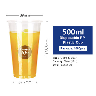OTOR 17oz22oz Disposable Plastic Cups with Lids PP Clear Cup for Hot & Cold Drinks Iced Coffee Bubble Boba Smoothie 1000pcs
OTOR 17oz22oz Disposable Plastic Cups with Lids PP Clear Cup for Hot & Cold Drinks Iced Coffee Bubble Boba Smoothie 1000pcs
