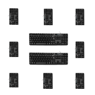 HYUNDAI HY-MA71KA7MA75NK3000K275 wired mouse&keyboard set desktop dedicated keyboard PS2 round mouth mouse USB square mouth black five suit
HYUNDAI HY-MA71KA7MA75NK3000K275 wired mouse&keyboard set desktop dedicated keyboard PS2 round mouth mouse USB square mouth black five suit