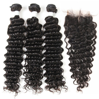 8A Cambodian Virgin Hair Deep Wave With Closure 3 Bundles Cambodian Curly Human Hair Weave And Lace Closure 4Pcs Lot Natural Black
8A Cambodian Virgin Hair Deep Wave With Closure 3 Bundles Cambodian Curly Human Hair Weave And Lace Closure 4Pcs Lot Natural Black