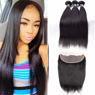 Amazing Star Malaysian Virgin Hair Straight Bundles with Frontal Straight Human Hair with Lace Closure 13x4" Full&Thick
Amazing Star Malaysian Virgin Hair Straight Bundles with Frontal Straight Human Hair with Lace Closure 13x4" Full&Thick
