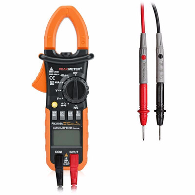 PEAKMETER PM2108A Digital Clamp Multimeter AC DC Voltage&Current Resistance Capacitance Frequency Duty Cycle Tester
PEAKMETER PM2108A Digital Clamp Multimeter AC DC Voltage&Current Resistance Capacitance Frequency Duty Cycle Tester