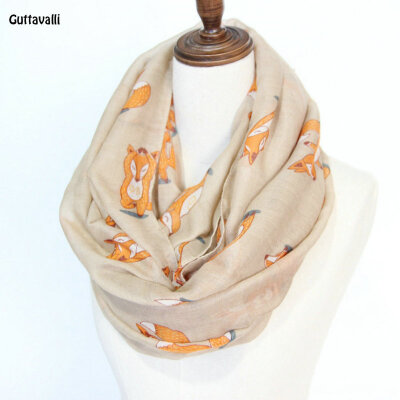 Guttavalli Women Solid Cute Fox Print Ring Shawl Vintage Animals Viscose Soft Loop Scarf Winter Lowrie Warm Infinity Scarves
Guttavalli Women Solid Cute Fox Print Ring Shawl Vintage Animals Viscose Soft Loop Scarf Winter Lowrie Warm Infinity Scarves