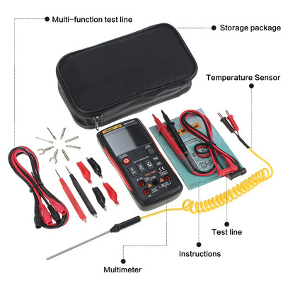 Q1 Red True-RMS Digital Multimeter Button 9999 Counting Analog Bar Graph AC DC Voltage Ammeter Current Ohm Automatic Manual
Q1 Red True-RMS Digital Multimeter Button 9999 Counting Analog Bar Graph AC DC Voltage Ammeter Current Ohm Automatic Manual
